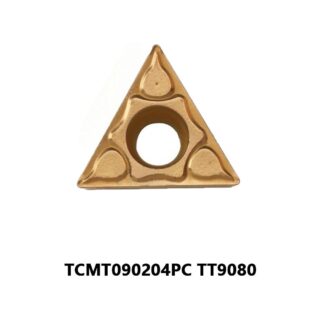 Original TaeguTec TCMT090204PC TT9080 Carbide Turning Insert - Triangle | Stainless Steel & More (10 PCS)