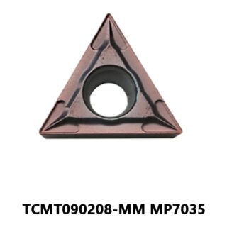 Original Mitsubishi TCMT090208-MM MP7035 Carbide Turning Insert - Triangle | Steel (10 PCS)