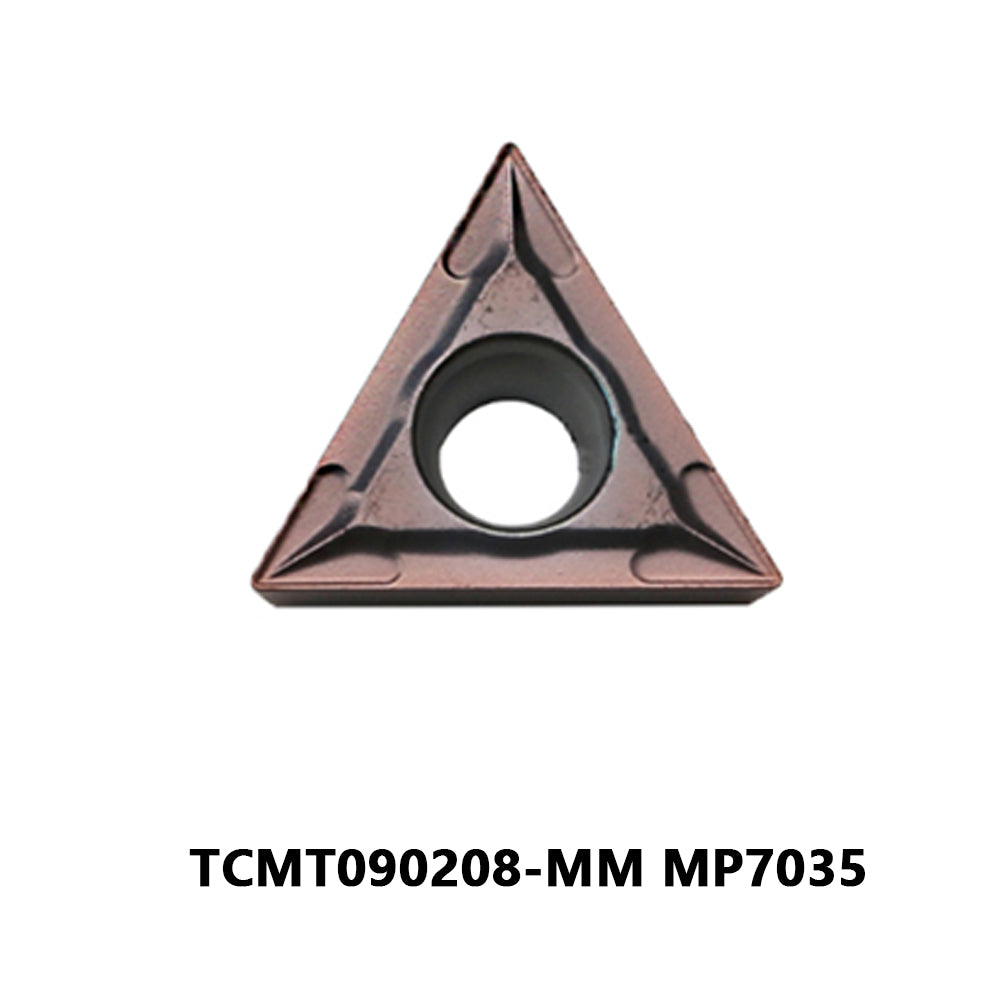 Mitsubishi TCMT090208-MM MP7035 Carbide Turning Insert - Triangle | Steel (10 PCS)