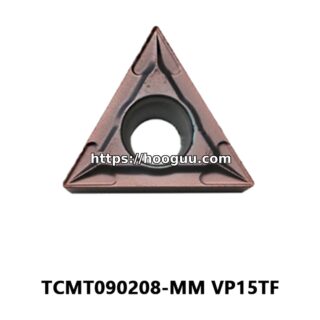 Original Mitsubishi TCMT090208-MM VP15TF Carbide Turning Insert - Triangle | Steel (10 PCS)