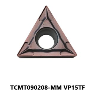 Original Mitsubishi TCMT090208-MM VP15TF Carbide Turning Insert - Triangle | Steel, Stainless Steel (10 PCS)