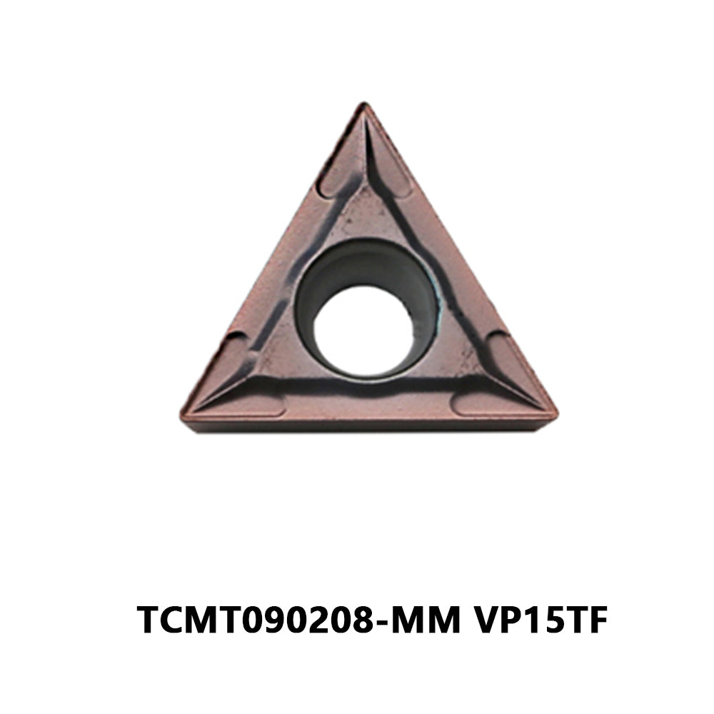 Mitsubishi TCMT090208-MM VP15TF Carbide Turning Insert - Triangle | Steel (10 PCS)