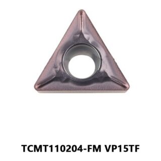 Original Mitsubishi TCMT110204-FM VP15TF Carbide Turning Insert - Triangle | Steel, Stainless Steel (10 PCS)
