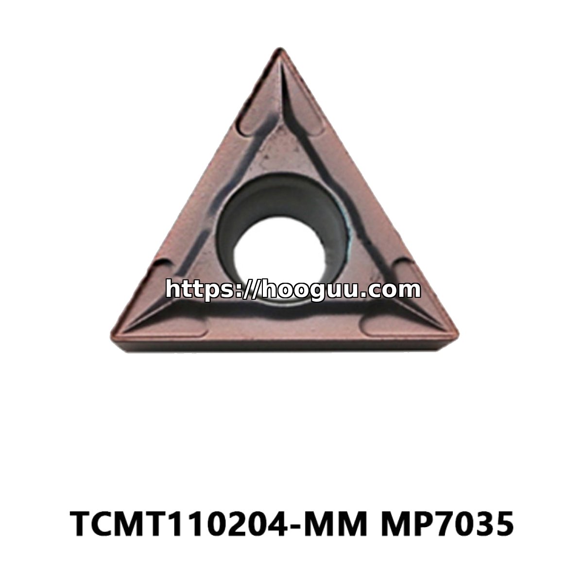 Original Mitsubishi TCMT110204-MM MP7035 Carbide Turning Insert - Triangle | Steel (10 PCS)
