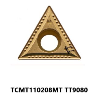 Original Mitsubishi TCMT110208MT TT9080 Carbide Turning Insert - Triangle | Stainless Steel & More (10 PCS)