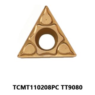 Original Mitsubishi TCMT110208PC TT9080 Carbide Turning Insert - Triangle | Stainless Steel & More (10 PCS)