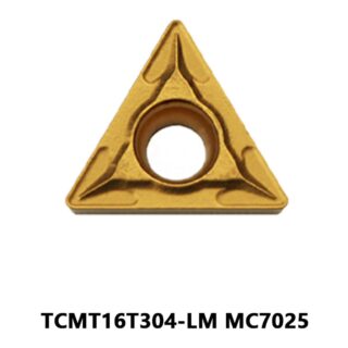 Original Mitsubishi TCMT16T304-LM MC7025 Carbide Turning Insert - Triangle | Steel (10 PCS)