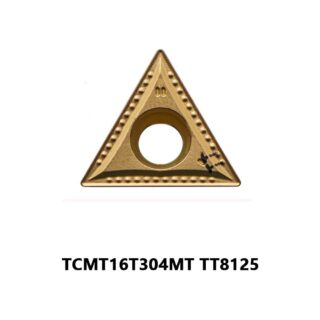 Original TaeguTec TCMT16T304MT TT8125 Carbide Turning Insert - Triangle | Steel (10 PCS)
