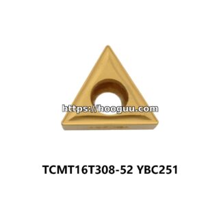 Original ZCC-CT TCMT16T308-52 YBC251 Carbide Turning Insert - Triangle | Steel, Cast Iron (10 PCS)