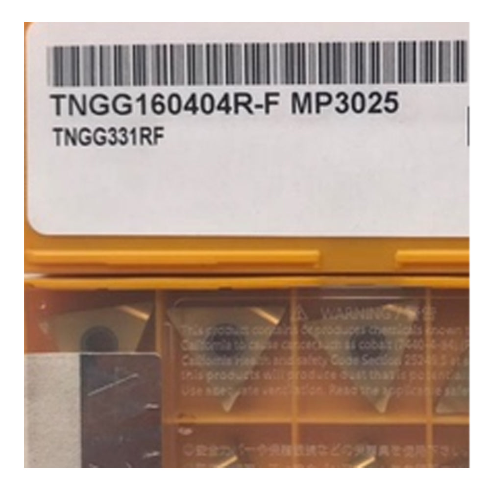 Mitsubishi TNGG160404R-F MP3025 Carbide Turning Insert - Triangle | Steel & More (10 PCS)