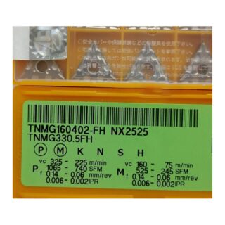 Original Mitsubishi TNMG160402-FH NX2525 Carbide Turning Insert - Triangle | Steel (10 PCS)