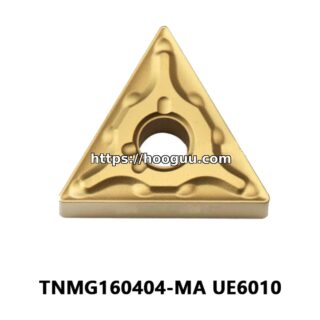 Original Mitsubishi TNMG160404-MA UE6010 Carbide Turning Insert - Triangle | Steel, Stainless Steel (10 PCS)