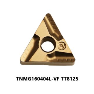 Original TaeguTec TNMG160404L-VF TT8125 Carbide Insert - Triangle | Steel (10 PCS)