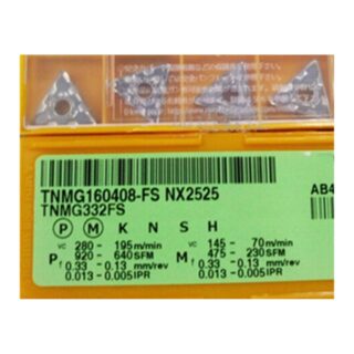 Original Mitsubishi TNMG160408-FS NX2525 Carbide Turning Insert - Triangle | Steel (10 PCS)