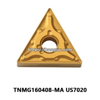 Original Mitsubishi TNMG160408-MA US7020 Carbide Turning Insert - Triangle | Steel, Stainless Steel (10 PCS)