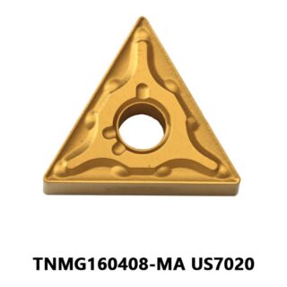 Original Mitsubishi TNMG160408-MA US7020 Carbide Turning Insert - Triangle (10 PCS)