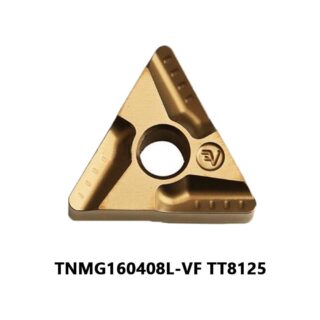 Original TaeguTec TNMG160408L-VF TT8125 Carbide Turning Insert - Triangle | Steel (10 PCS)
