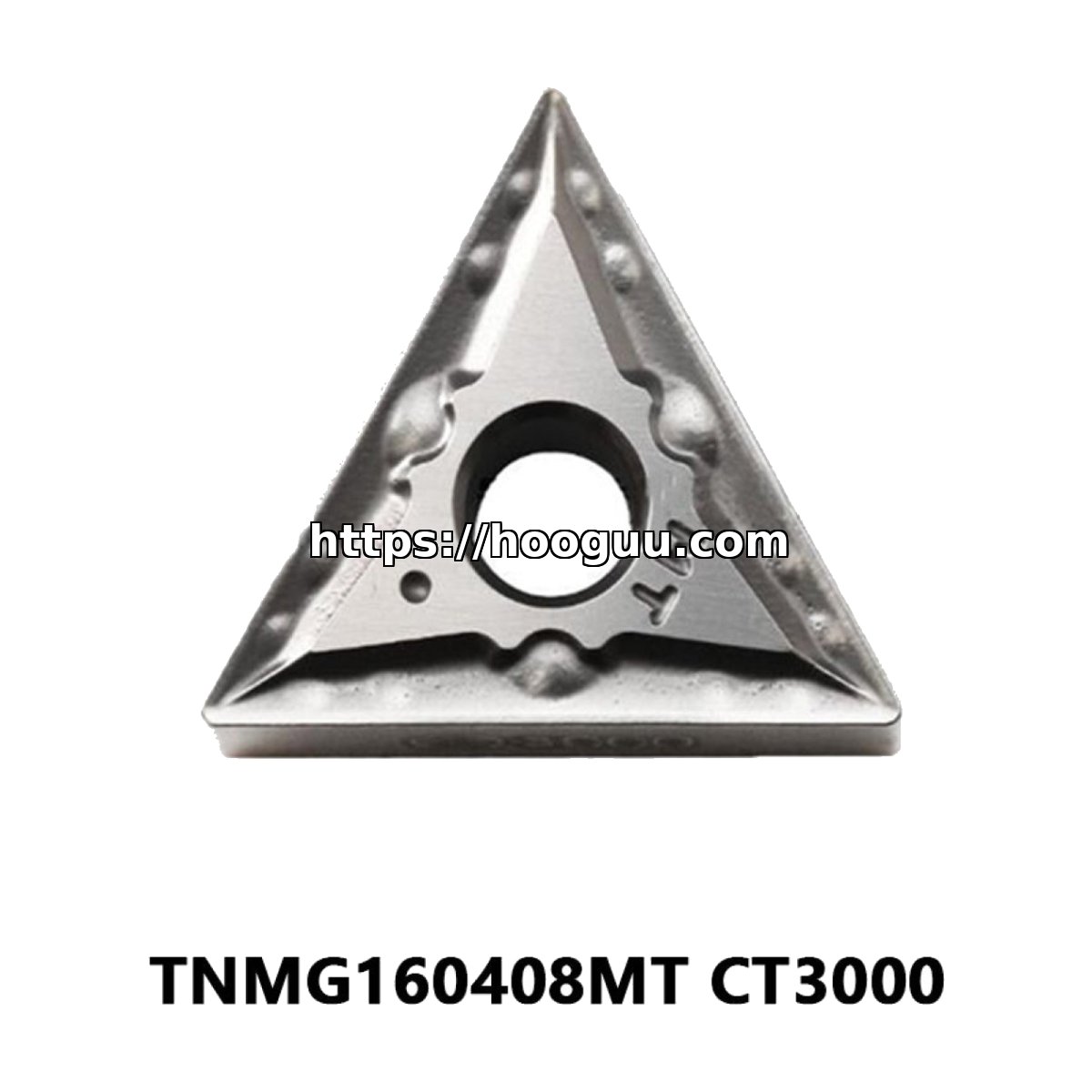 Original Mitsubishi TNMG160408MT CT3000 Carbide Turning Insert - Triangle | Steel, Stainless Steel (10 PCS)