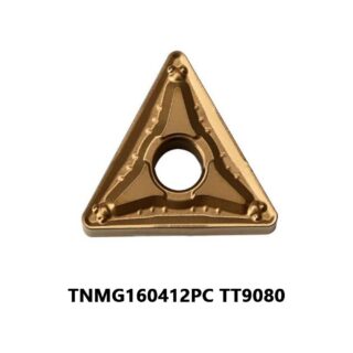 Original TaeguTec TNMG160412PC TT9080 Carbide Insert - Triangle | Stainless Steel & More (10 PCS)