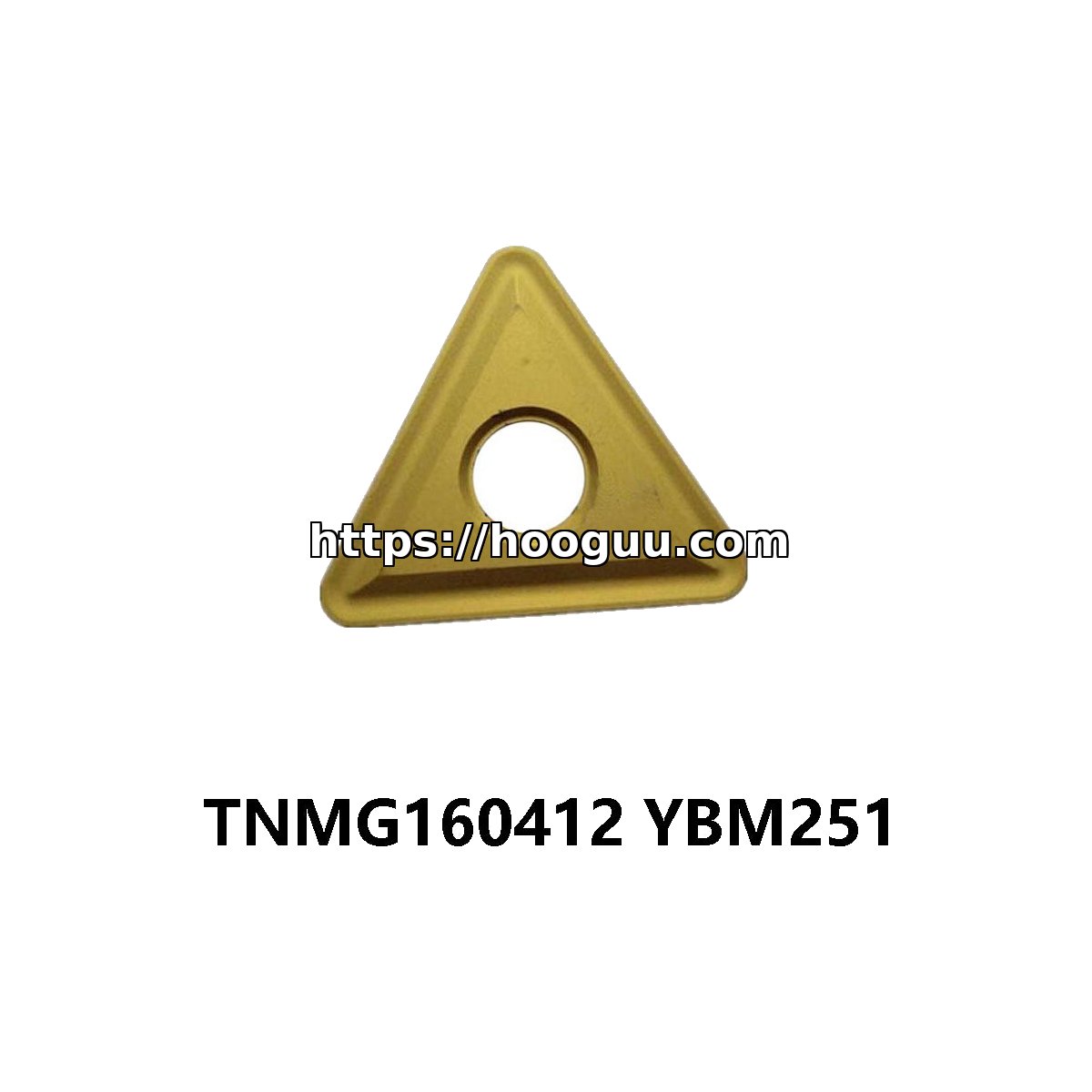 Original ZCC-CT TNMG160412 YBM251 Carbide Insert - Triangle | Steel, Stainless Steel (10 PCS)
