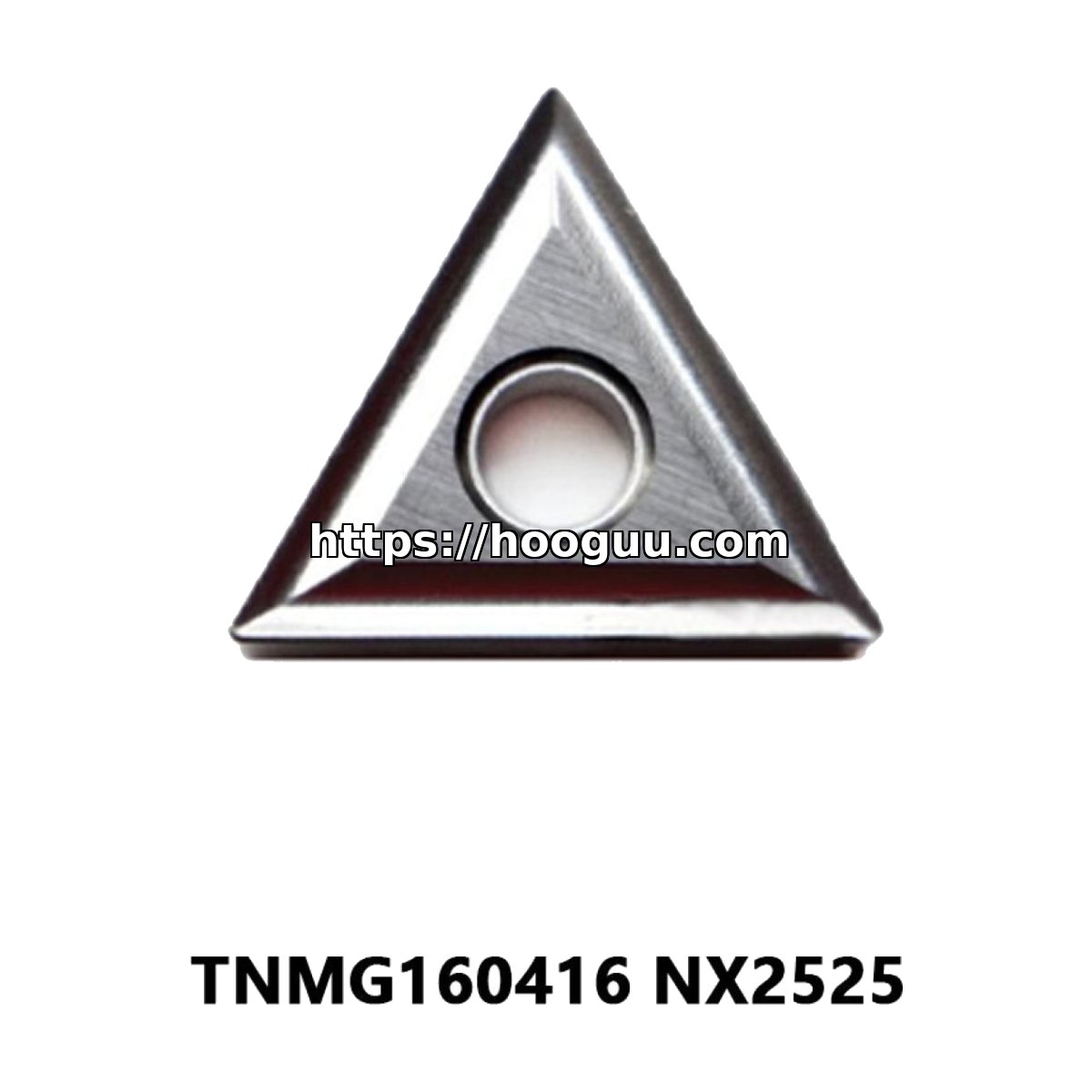 Original Mitsubishi TNMG160416 NX2525 Carbide Turning Insert - Triangle | Titanium (10 PCS)