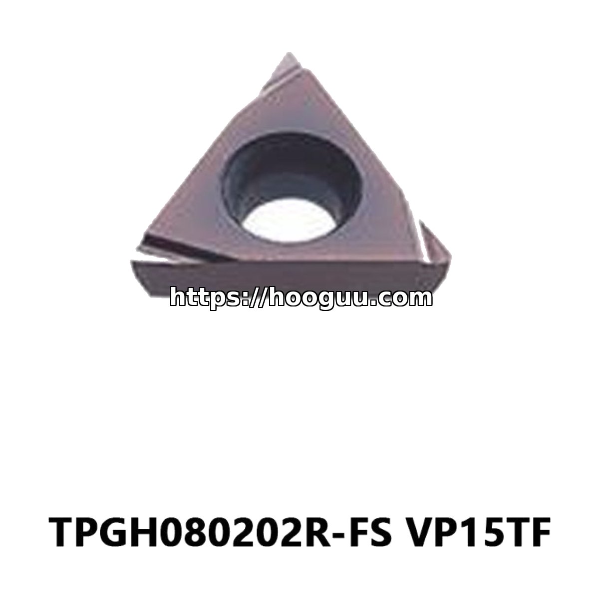 Original Mitsubishi TPGH080202R-FS VP15TF Carbide Turning Insert - Triangle | Steel & More (10 PCS)