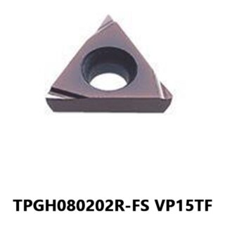 Original Mitsubishi TPGH080202R-FS VP15TF Carbide Turning Insert - Triangle | Steel, Stainless Steel (10 PCS)