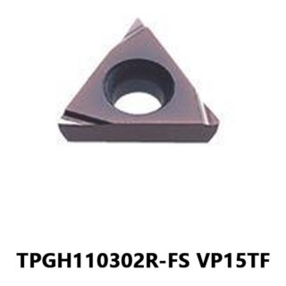 Original Mitsubishi TPGH110302R-FS VP15TF Carbide Turning Insert - Triangle | Steel, Stainless Steel (10 PCS)