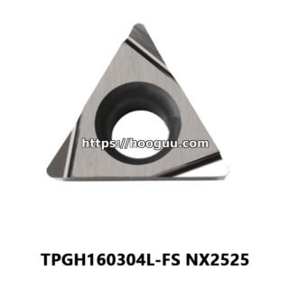 Original Mitsubishi TPGH160304L-FS NX2525 Carbide Turning Insert - Triangle | Steel, Cast Iron (10 PCS)