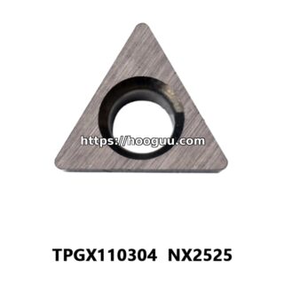 Original Mitsubishi TPGX110304 NX2525 Carbide Turning Insert - Triangle | Steel & More (10 PCS)