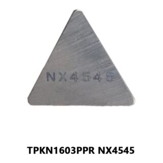 Original Mitsubishi TPKN1603PPR NX4545 Carbide Milling Insert - Triangle (10 PCS)