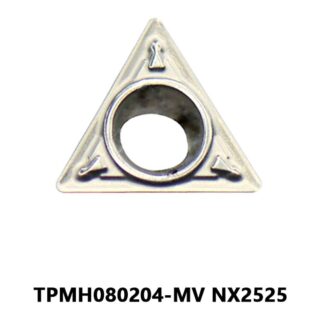 Original Mitsubishi TPMH080204-MV NX2525 Carbide Turning Insert - Triangle | Steel, Stainless Steel (10 PCS)