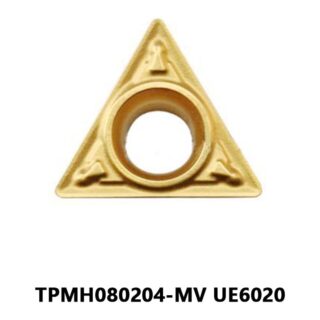 Original Mitsubishi TPMH080204-MV UE6020 Carbide Turning Insert - Triangle (10 PCS)