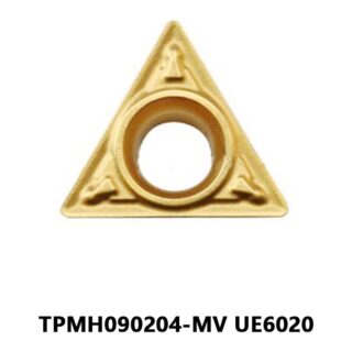 Original Mitsubishi TPMH090204-MV UE6020 Carbide Turning Insert - Triangle (10 PCS)