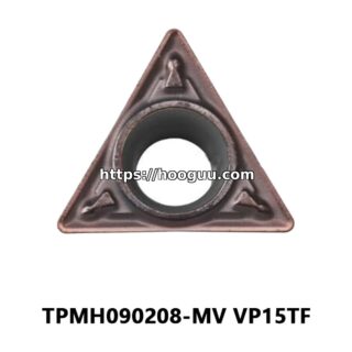 Original Mitsubishi TPMH090208-MV VP15TF Carbide Turning Insert - Triangle | Steel, Cast Iron (10 PCS)