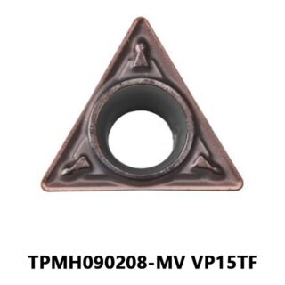 Original Mitsubishi TPMH090208-MV VP15TF Carbide Turning Insert - Triangle | Steel, Stainless Steel (10 PCS)