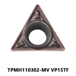 Original Mitsubishi TPMH110302-MV VP15TF Carbide Turning Insert - Triangle | Steel, Stainless Steel (10 PCS)