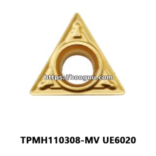 Original Mitsubishi TPMH110308-MV UE6020 Carbide Turning Insert - Triangle | Steel, Stainless Steel (10 PCS)