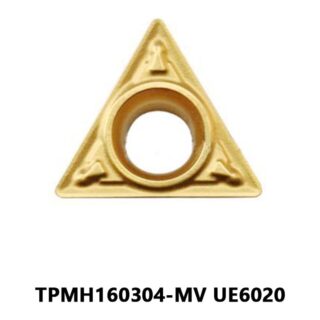 Original Mitsubishi TPMH160304-MV UE6020 Carbide Turning Insert - Triangle (10 PCS)