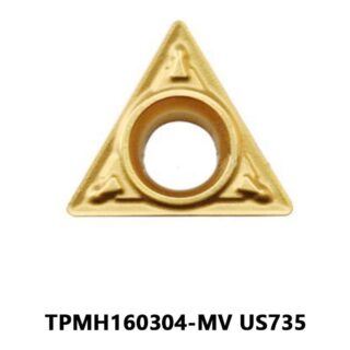 Original Mitsubishi TPMH160304-MV US735 Carbide Turning Insert - Triangle | Steel (10 PCS)