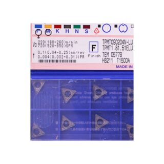 Original Sumitomo TPMT080204N-LU T1500A Carbide Turning Insert - Triangle (10 PCS)