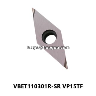 Original Mitsubishi VBET110301R-SR VP15TF Carbide Turning Insert - Diamond 35° | Steel, Stainless Steel (10 PCS)