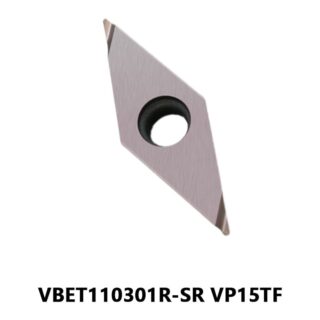 Original Mitsubishi VBET110301R-SR VP15TF Carbide Turning Insert - Diamond 35° | Steel, Stainless Steel (10 PCS)