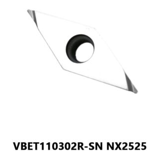 Original Mitsubishi VBET110302R-SN NX2525 Carbide Turning Insert - Diamond 35° | Steel (10 PCS)