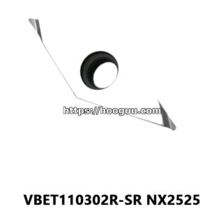 Original Mitsubishi VBET110302R-SR NX2525 Carbide Turning Insert - Diamond 35° | Steel (10 PCS)