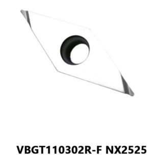 Original Mitsubishi VBGT110302R-F NX2525 Carbide Turning Insert - Diamond 35° | Steel (10 PCS)