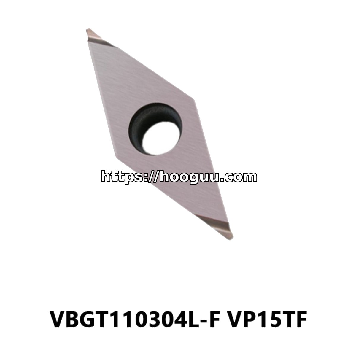 Original Mitsubishi VBGT110304L-F VP15TF Carbide Turning Insert - Diamond 35° | Steel & More (10 PCS)