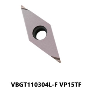 Original Mitsubishi VBGT110304L-F VP15TF Carbide Turning Insert - Diamond 35° | Steel, Stainless Steel (10 PCS)