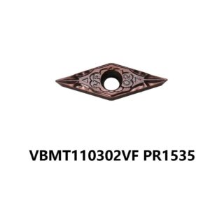 Original Kyocera VBMT110302VF PR1535 Carbide Turning Insert - Diamond 35° (10 PCS)