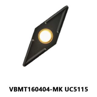 Original Mitsubishi VBMT160404-MK UC5115 Carbide Turning Insert - Diamond 35° | Steel (10 PCS)